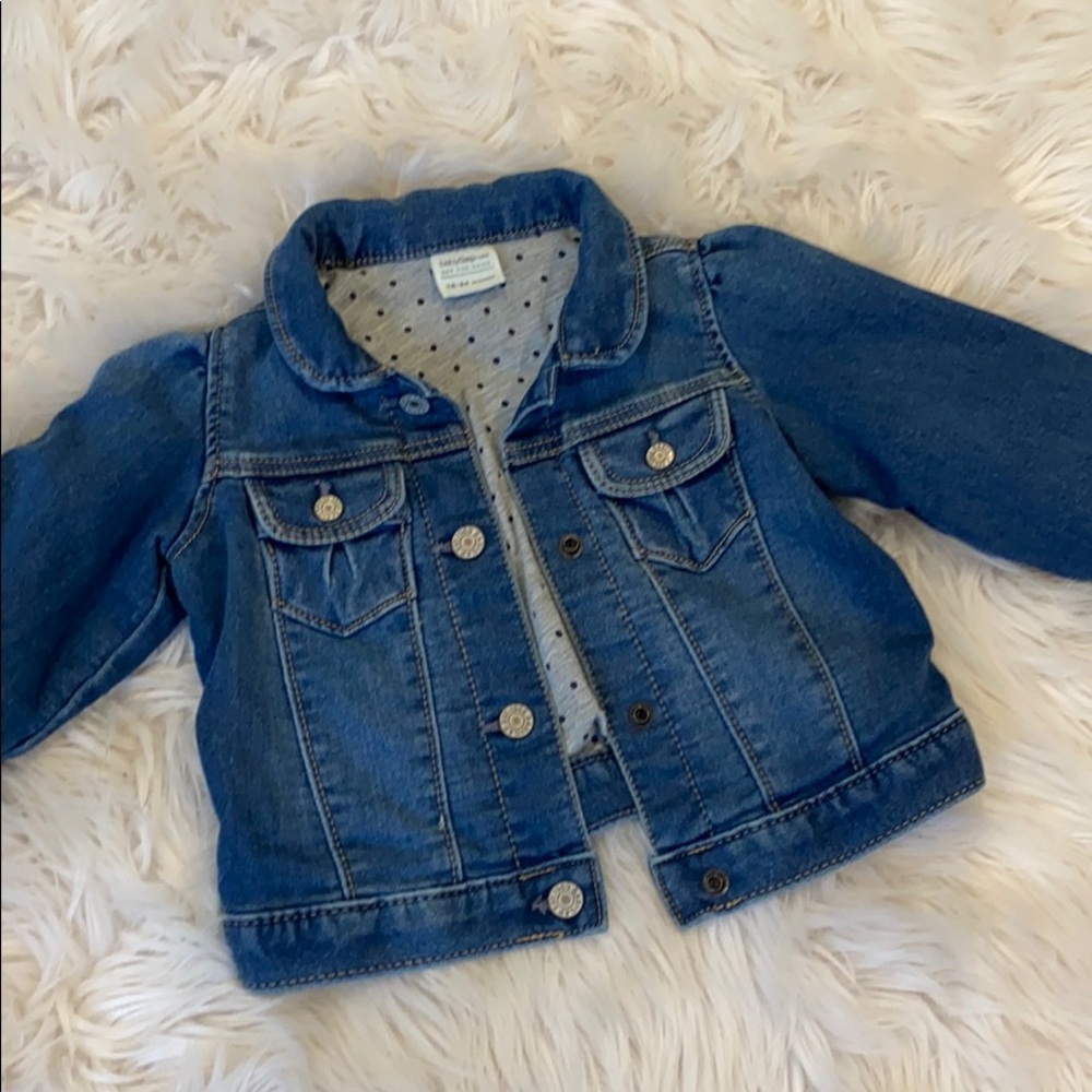 Baby Girl Baby Gap lined Jean Jacket